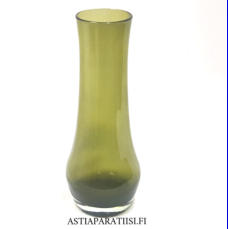 RIIHIM�EN LASI, oliivinvihre�  lasimaljakko,Design: Tamara Aladin,Korkeus n.25 cm, halkaisija n.6,5 cm,1 kpl,78� /kpl ( Tuote nro / Item #211MA )