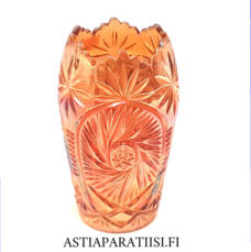 RIIHIM�EN LASI, Lysterilasi / Myrkkylasi maljakko, Korkeus n.14,5 cm, halkaisija n. 7 cm,1 kpl,88� /kpl ( Tuote nro / Item #222MA