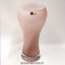 NUUTAJ�RVI,Pastoraali moniv�rinen lasimaljakko,Design:Inkeri Toikka,Valmistusvuosi 1985-luku,Korkeus n.22,2 cm, leveys n. 9,5 cm,0kpl Tuote nro / Item #224MA