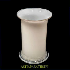 NUUTAJ�RVI, Fuuga Opaalilasi Maljakko,Design: Heikki Orvola, Valmistettu 1977-1988-luku,Korkeus n.15 cm, halkaisija n. 10,4 cm, 0 kpl,l( Tuote nro / Item #309MA )