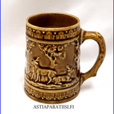 ARABIA,Mets�st�j� muki / Tuoppi,Suunniteltu vuonna 1949-64. korkeus n.12 cm, halkaisija n.9,3 cm, 1 kpl, 48 �/kpl,( Tuote nro 113 P )