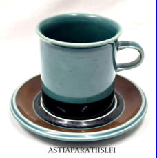ARABIA,Meri Iso Teemuki malli S, Design:Ulla Procop�,Suunniteltu vuonna 1964 , korkeus n.9 cm, halkaisija n.8,5 cm, 0 kpl, ,( Tuote nro 124 P )