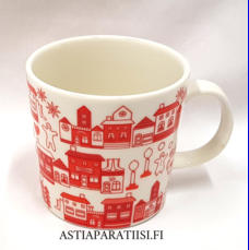 ARABIA,  Joulukyl� muki 2012 Sesonkituote,Design:Pattern Bakery ,Suunniteltu vuonna 2012, korkeus n.8 cm, halkaisija n.8,3 cm, 2 kpl, 42 �/kpl,( Tuote nro 128 P )