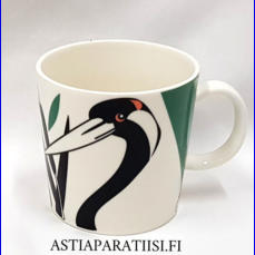 ARABIA,Linnut Green Office muki,Design :Pekka Paikkari, korkeus n.8 cm, halkaisija n.8,3 cm, 2 kpl, 44 �/kpl,( Tuote nro 149 P )