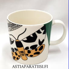 ARABIA,Perhonen Green Office muki,Design :Pekka Paikkari, korkeus n.8 cm, halkaisija n.8,3 cm, 2 kpl, 44 �/kpl,( Tuote nro 148 P )