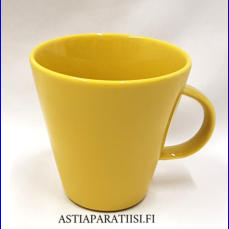 ARABIA, Koko keltainen muki,Design:Kati Tuominen- Niittyl�,korkeus n.10 cm, halkaisija n.9,6 cm, 0 kpl,( Tuote nro 206 P )