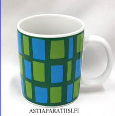 MARIMEKKO " Noppa " muki. Vuokko Eskolin-Nurmesniemi 1954 ,korkeus n.9 cm, halkaisija n.7,5 cm, 1 kpl, 42 �/kpl,( Tuote nro 243 P )
