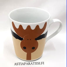 AARIKKA Hirvonen muki, DESIGN :JAIME DE VIZCAYA,korkeus n.9,5 cm, halkaisija n.8,2 cm, 0 kpl, ( Tuote nro 272 P )