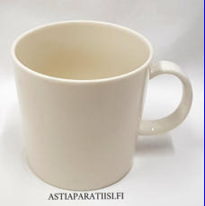 ARABIA, Teema valkoinen  muki , Design:Kaj Franck, korkeus n.8 cm, halkaisija n.8 cm, 1 kpl, 20 �/kpl,( Tuote nro 332 P )