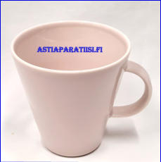 ARABIA, Koko vaalea pinkki muki,Design:Kati Tuominen- Niittyl�,korkeus n.10 cm, halkaisija n.9,6 cm, 3 kpl, 26�/kpl,( Tuote nro 394 P )