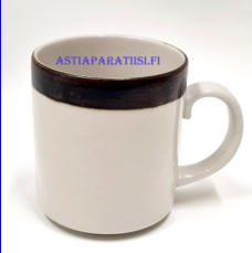 ARABIA, Karelia muki, raitakoriste ,Design:Anja Jaatinen-Winquist,korkeus n.9,5 cm, halkaisija n.8,5 cm, 0 kpl, ( Tuote nro 411 P )