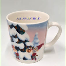 ARABIA,Santa Claus 0,3 L Oi Kuusipuu muki,korkeus n.9 cm, halkaisija n.8,2 cm, 2 kpl,35�/kpl ( Tuote nro 438 P )