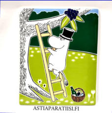 ARABIA,Muumi Koristepuu Muumipappa, sein�laatta (2014),Moomin Decoration Tree, Moominpappa (wall plate),Design:Tove Slotte-Elevant / Tove Jansson,Leveys n. 15,3 cm, korkeus n.19 cm,0 kpl,( Tuote nro 281M )