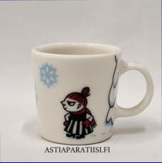 ARABIA, Muumi minimuki Talvimets� 2012,Moomin mini mug, Winter forest (winter season mini mugs 2012),Design:Tove Slotte-Elevant / Tove Jansson,1 kpl,12�/ yht.( Tuote nro 287M )