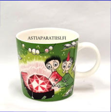 ARABIA,Muumit muki Tiuhti ja Viuhti 0,3 l,Moomin Mug Thingumy and Bob (2018-),Design:Tove Slotte-Elevant,Korkeus n. 8 cm, halkaisija n. 8 cm, 0kpl,( Tuote nro 303M )'