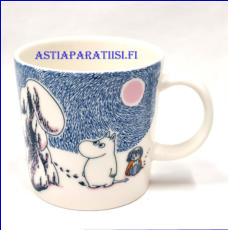 ARABIA,Muumimuki  Tykkylumi-muuumimuki on talvikauden 2019�2020 sesonkituote,Crown Snow-load Moomin mug (2019-2020),Design:Tove Slotte-Elevant,Korkeus n. 8 cm, halkaisija n. 8 cm, 0 kpl, ( Tuote nro 304M )