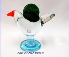 ARABIA, Sieppo / Flycatcher,1972-1978, (First Design 1972 very rare) hyvin harvinainen,Design: Oiva Toikka Nuutaj�rvi,Signeerattu / Signature,mitat n. 14 cm x 7 cm x 12,5 cm,0kpl,( Tuote nro / Item #100T )