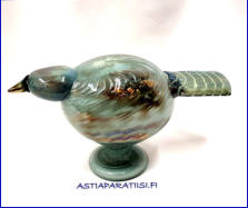 IITTALA, Pulu / Pigeon 2008 ,Design:Oiva Toikka Nuutaj�rvi,Signeerattu / Signature,mitat n.31 cm x 16,5 cm,1kpl,1150,00� ( Tuote nro / Item #104T)