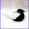 NUUTAJ�RVI,Smew (Uivelo)  II-laatu / Eider 2002-2006, Design: Oiva Toikka, Nuutaj�rvi, Signeerattu / Signature,mitat n. 23 cm x 11 cm,1kpl,380� ( Tuote nro / Item #111T)