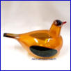 IITTALA,Kultakyyhky /Golden Dove 2001, Design: Oiva Toikka Nuutaj�rvi, Signeerattu / Signature,mitat n. 23 cm x 11,5 cm, 1kpl,380� ( Tuote nro / Item #115T)