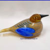IITTALA  lintu Sinisotka,II-laatu/ Blue Scaup Duck ,Design: Oiva Toikka,  Nuutaj�rvi ,Signeerattu / Signature,mitat n. 22,5cm x 9,5cm,1kpl,280� ( Tuote nro / Item #116T)