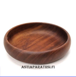 TEAK/TIIKKI,LUHTI Oy kulho vintage,Mitat: Halkaisija n. 21,5 cm, Korkeus n. 5,5 cm,1kpl,35�/kpl,( Tuote nro / Item #123PU )