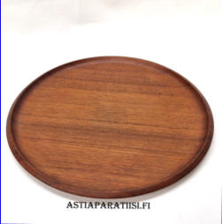 Backman veljekset ky tiikki-tarjotin Vintage,Mitat: Halkaisija n. 30 cm, 1kpl,40�,( Tuote nro / Item #134PU )