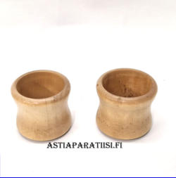 AARIKKA Puiset lasinpidike,mitat Halkaisija,n. 7,5 cm X 7cm ,2kpl,12�/yht.( Tuote nro / Item #151PU )