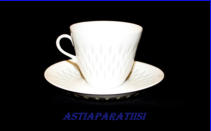 ARABIA,Riisiposliini,kahvikuppi Design:Friedl Holzer-Kjellberg,1940-1990,8 kpl,55�/kpl