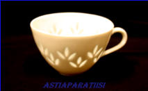 ARABIA,Riisiposliini,mokkakupi, Design:Friedl Holzer-Kjellberg,1940-1990,3 kpl,20�/kpl