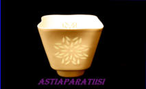 ARABIA, riisiposliini  Maljakko,Design:Friedl Holzer-Kjellberg,1940-1990-luku. n. 12cm x 12cm, korkeus noin,11,5cm, 2kpl., 155�/kpl