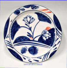 ARABIA,Arctica Nova,matala ruokalautanen, Design:Dorrit von Fieandt,Valmistettu 1988, leveys n. 26 cm,5 kpl,38�/kpl, ( Tuote nro 352R )