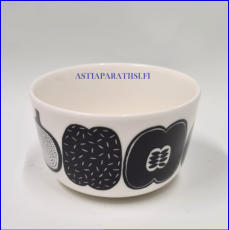 MARIMEKKO,Kompotti kulho 2,5 dl musta,leveys n. 9,5 cm,0 kpl,  ( Tuote nro 366R )