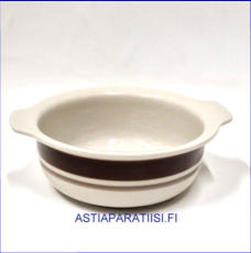 ARABIA, Pirtti Tarjoilukulho / Murokulho ,Design:Raija Uosikkinen.Tuotannossa 1971-1986-luku,Korkeus n. 5,5 cm, leveys n. 14 cm,1 kpl,28�/kpl,( Tuote nro 244R )