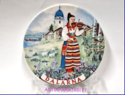 ARABIA,Dalarna Sein�lautanen, Mitat Halkaisija,n. 12 cm,1kpl.35�/kpl,( Tuote nro 238AM )