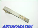 Hopeinen solmioneula, Made in Finland 1987 Turku, mitat n. 5cm x 0,7cm,0kpl