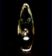 IITTALA, taidelasi Orkidea, Design:Timo Sarpaneva,signeerattu 00/1988,korkeus n.25 cm, leveys n. 7,5 cm,1kpl,650�