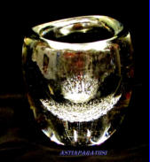 IITTALA,Taidelasi maljakko Soodakupla,Design: Kaj Franck,suunniteltu: 1947,tuotannossa: 1947-1954,korkeus n.13,5 cm, leveys n. 12,5 cm,1kpl,450�  