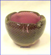 KUMELA, taidelasi Malja, pieni, lila Design:Armando Jacobino,kork. n. 6,5 cm, 1kpl,50�