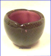 KUMELA, taidelasi Malja, pieni, lila Design:Armando Jacobino,ei signeerattu,kork. n. 6 cm, 1kpl,60�