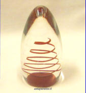 Lasimuna  Serpentiini Design:Pauli Partanen,1999-luvulta,kork. n. 9,5cm, 1kpl,100�