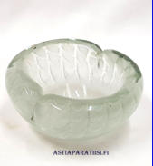 NUUTAJ�RVI, Taidelasi ,Design:Jaakko Niemi,Korkeus n. 5,5 cm  Leveys n.10,5 cm X 9 cm,1kpl,120�
