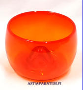 NUUTAJ�RVI, Taidelasi ,Art Rosso, sarja,Design:Kaj Franck ,Korkeus n. 7cm Leveys n.10,5 cm,0kpl