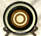 ARABIA, k�sinmaalattu  kakkuvati,  Design:Gunnel Salm�n, pohjassa signeeraus GS/PR,Leveys 29cm,1kpl,85�/kpl