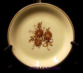 ARABIA, Ruskea kukka tarjoilulautanen,Leveys 25,5 cm,1 kpl,45�/kpl