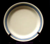 ARABIA, vaaleansininen raita tarjoilulautanen,1949-1964-luku,Leveys 33,5 cm,1 kpl,75�/kpl