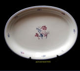 ARABIA, siirtokuva kukka- aiheinen iso tarjoiluvati,Leveys n.43cm X 33 cm,1kpl,130�/kpl