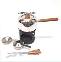 OPA,  Fondue set, Design:Timo Sarpaneva,Suunniteltu 1970, 1/setti,120�/setti,( Tuote nro 119TA)