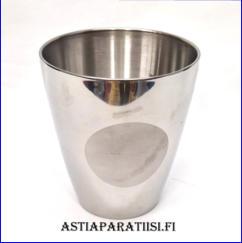 Viininj��hdytin, ruostumaton ter�s,Korkeus,n.21 cm, halkaisija 19 cm,1 kpl, 18�/kpl,( Tuote nro 186TA)