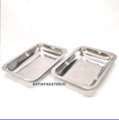 Ruostumattomasta ter�ksest� Painometalli,Vati, halkaisija,n. 33 cm, X. n.21 cm , 2kpl, 20�/kpl,( Tuote nro 143TA)